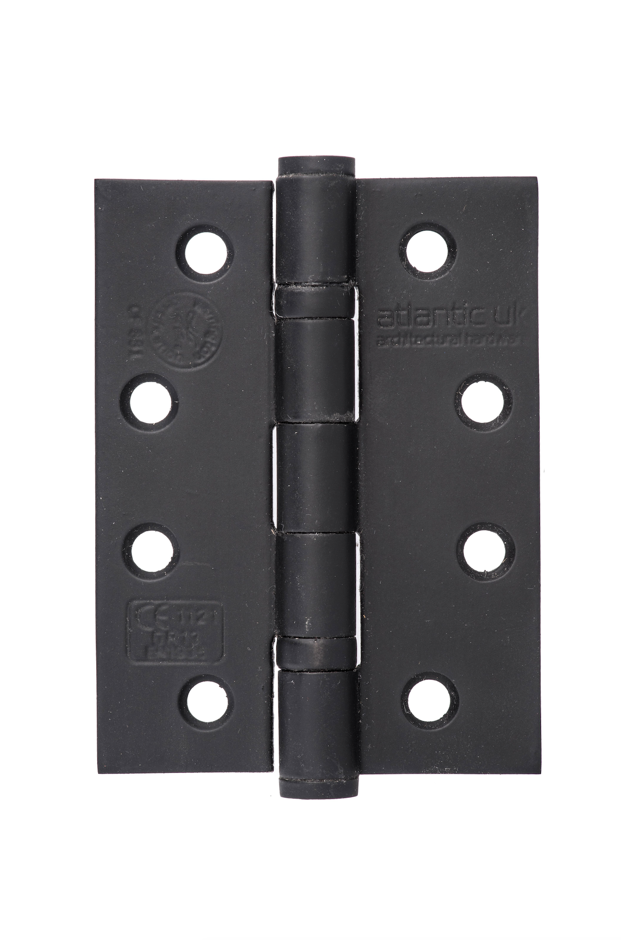 Pair 102mm (4") Matt Black Ball Bearing Fire Grade Hinge | AH1433MB