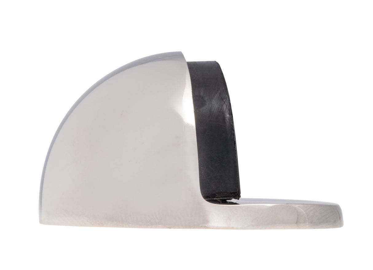Polished Nickel Oval Floor Mounted Door Stop | AA20PN