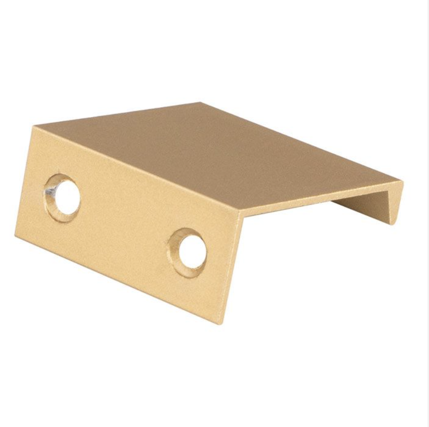 Satin Brass 40mm Squared Edge Pull | FTD302ASB