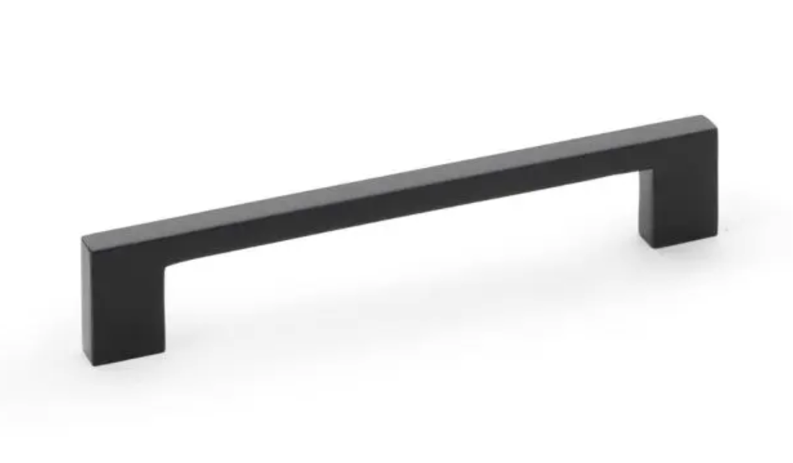 A&W Black Marco Cupboard Pull Handle c/c 160mm | AW837-160-BL