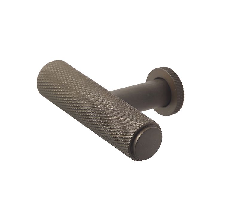 Burlington Matt Dark Brown Piccadilly Knurled Cupboard Knob | BUR401DB
