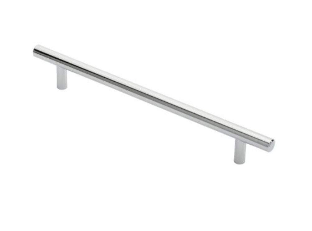Polished Chrome Steel T Bar Cabinet Handle 192mm c/c | FTD445DCP