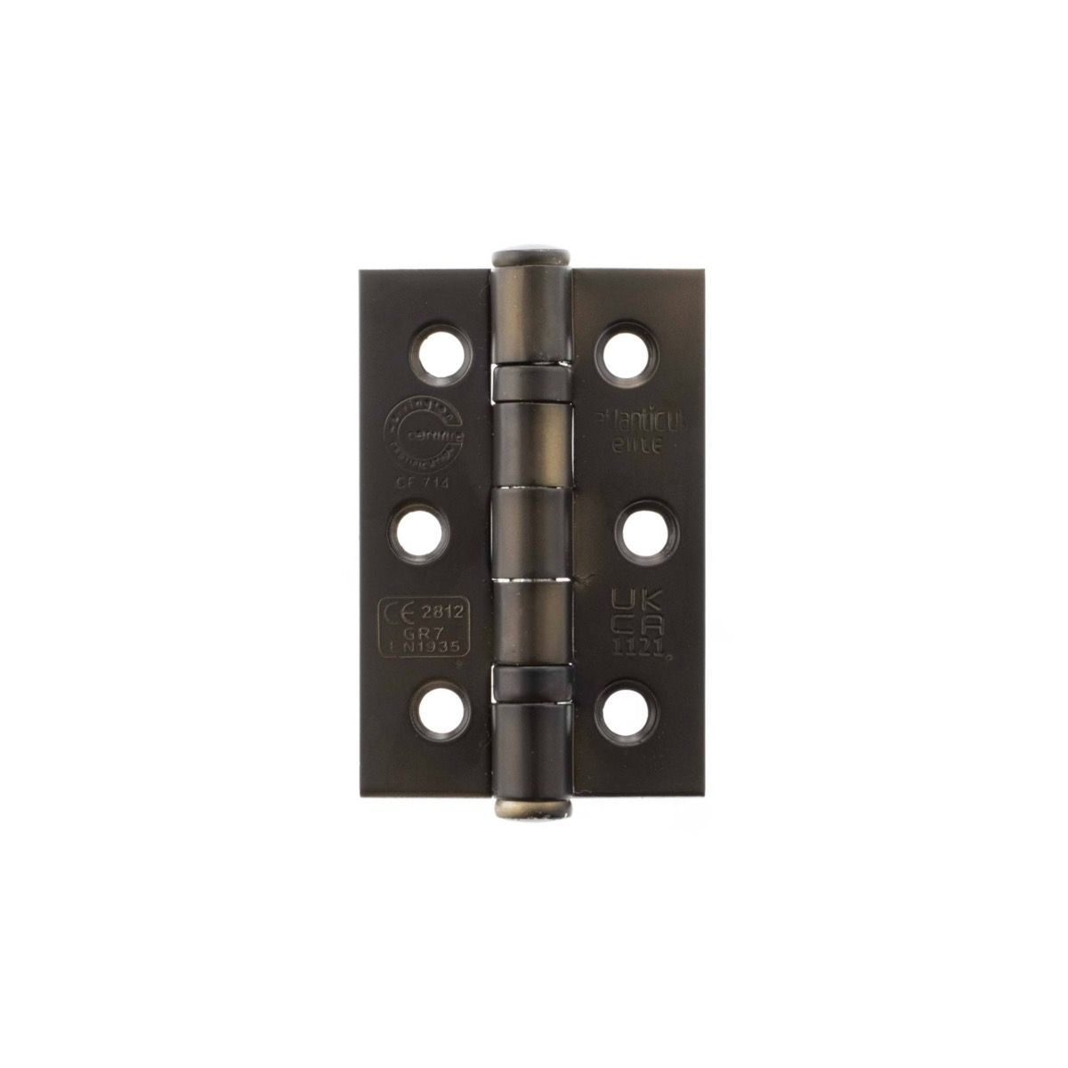 Pair 75mm (3") Urban Dark Bronze CE Ball Butt Hinge | A2H322UDB