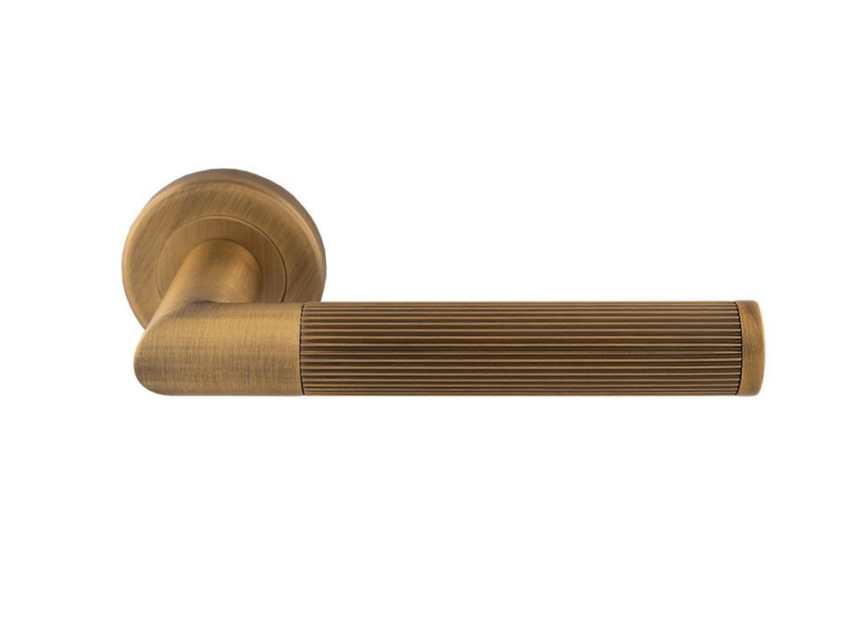 Set Antique Brass Trend Lines Lever | SZM170AB