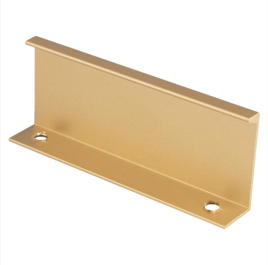 Satin Brass 100mm Squared Edge Pull | FTD302BSB