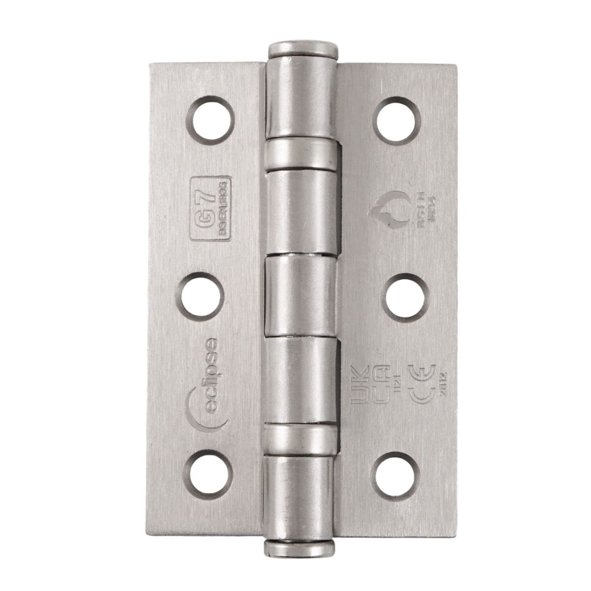 Eclipse Satin Nickel 76mm (3") Grade 7 Steel BB Hinges | 14098