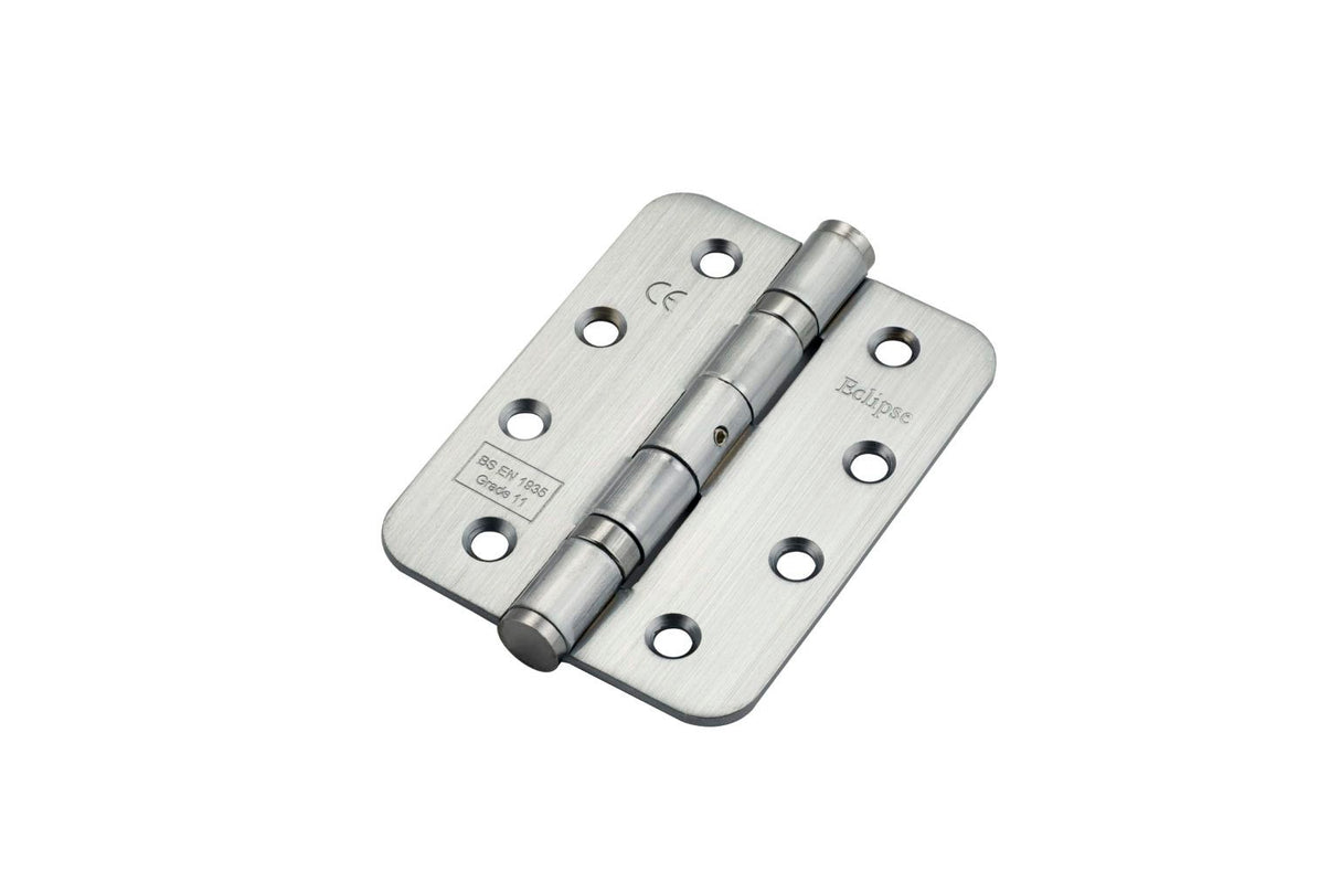 Eclipse Satin Chrome 102mm Grade 11 Radius Steel BB Hinges | 14104