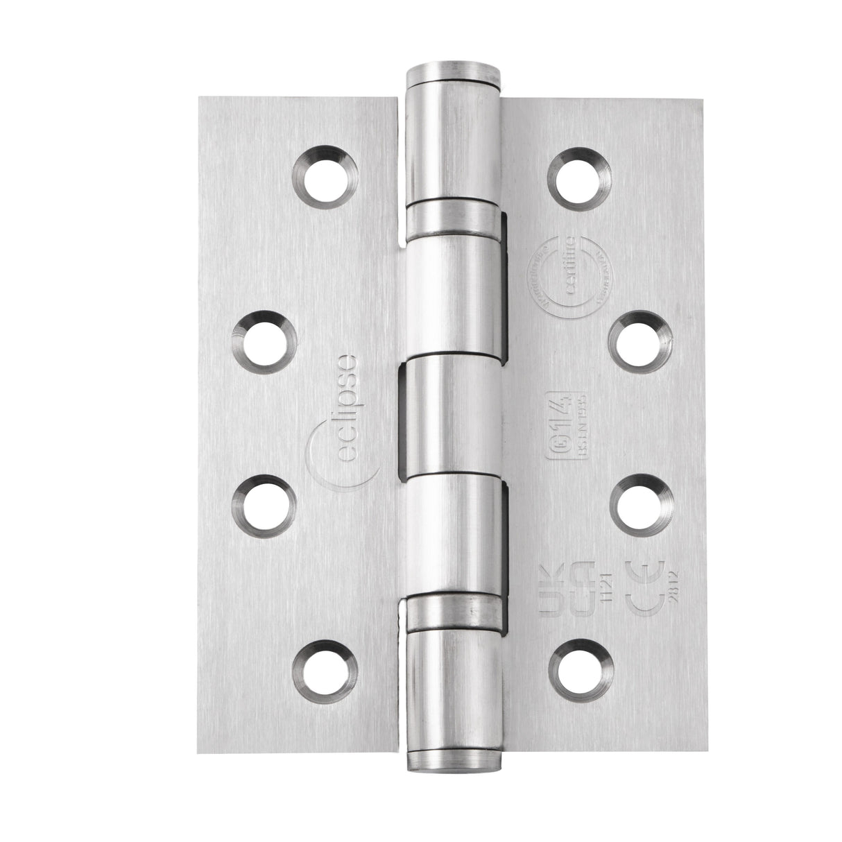 Eclipse Satin Stainless 102mm 4" Square Grade 14 BB Hinges | 14335