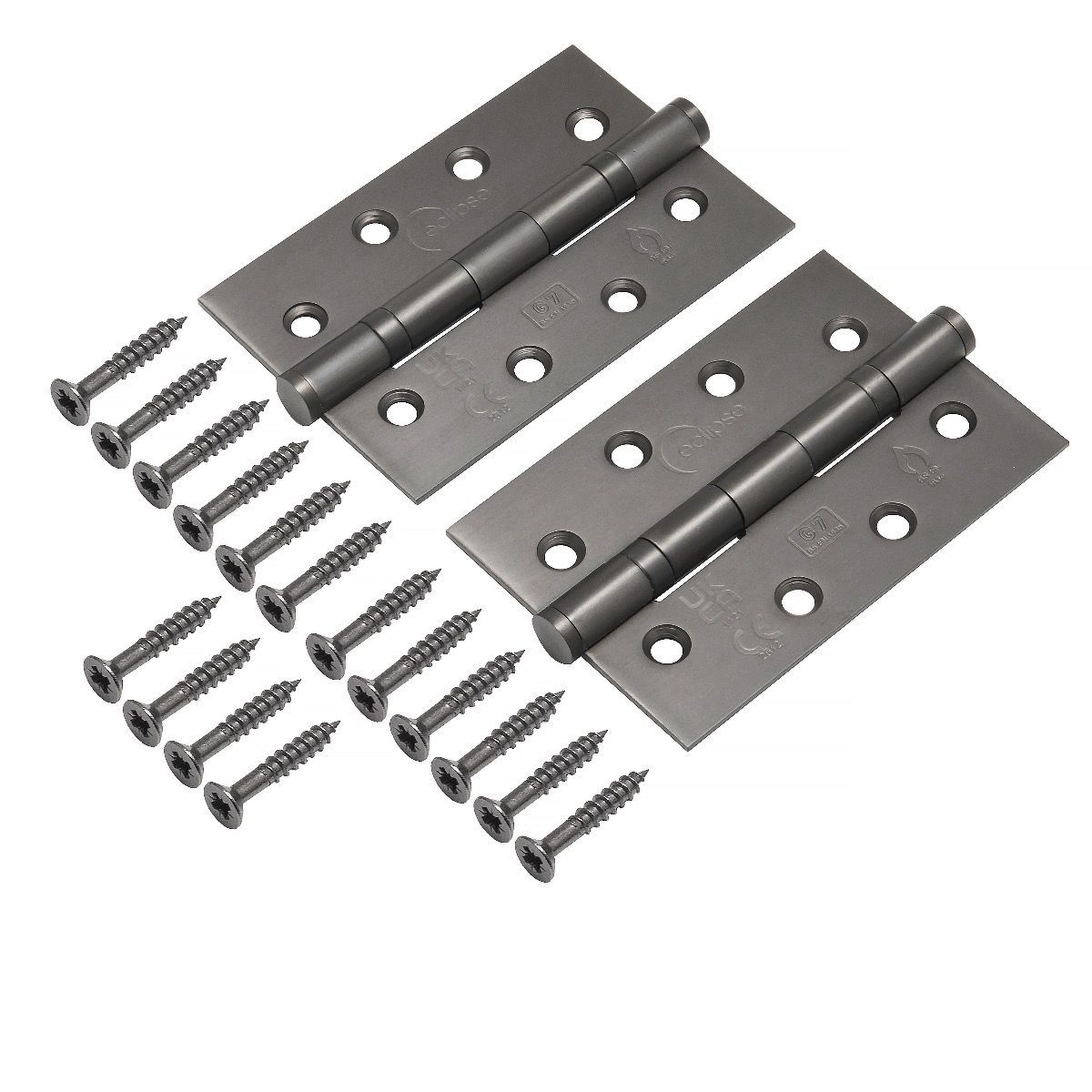 Eclipse Dark Bronze 102mm (4" ) Grade 7 Slim Knuckle BB Hinges | 14341DBZ