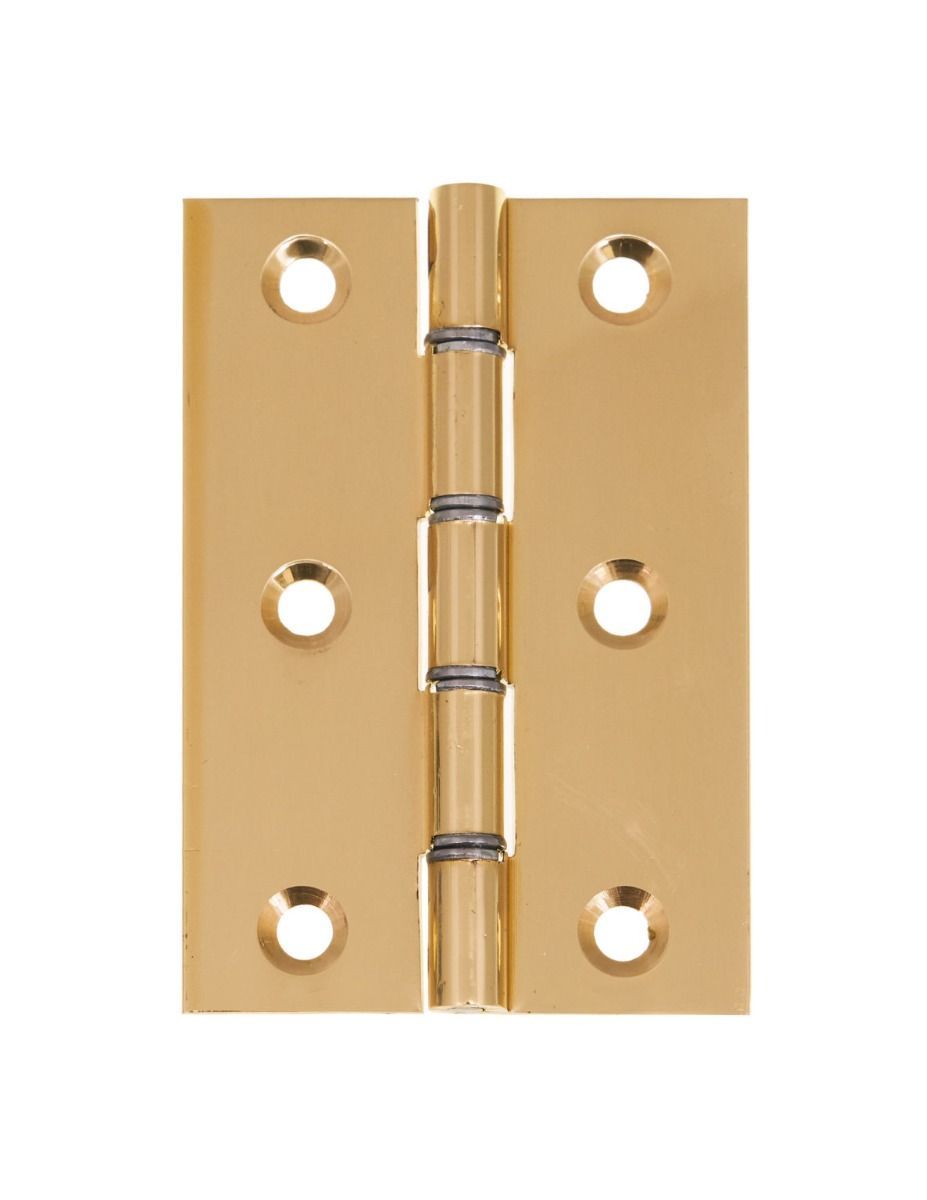 Eclipse Polished Brass 76x51mm (3") Steel Washered Hinges | J14765