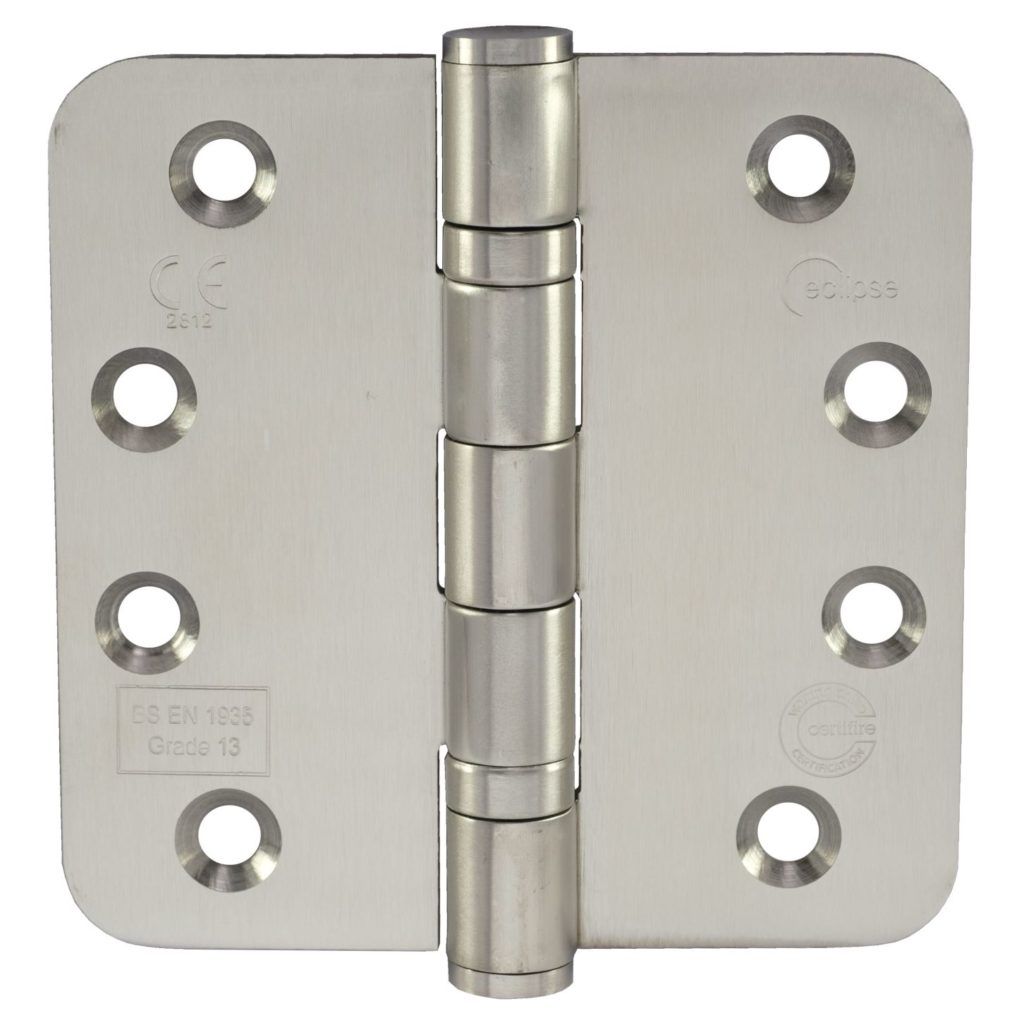 Eclipse Satin Stainless 102mm 4" Grade 13 Radius BB Hinges | 14801