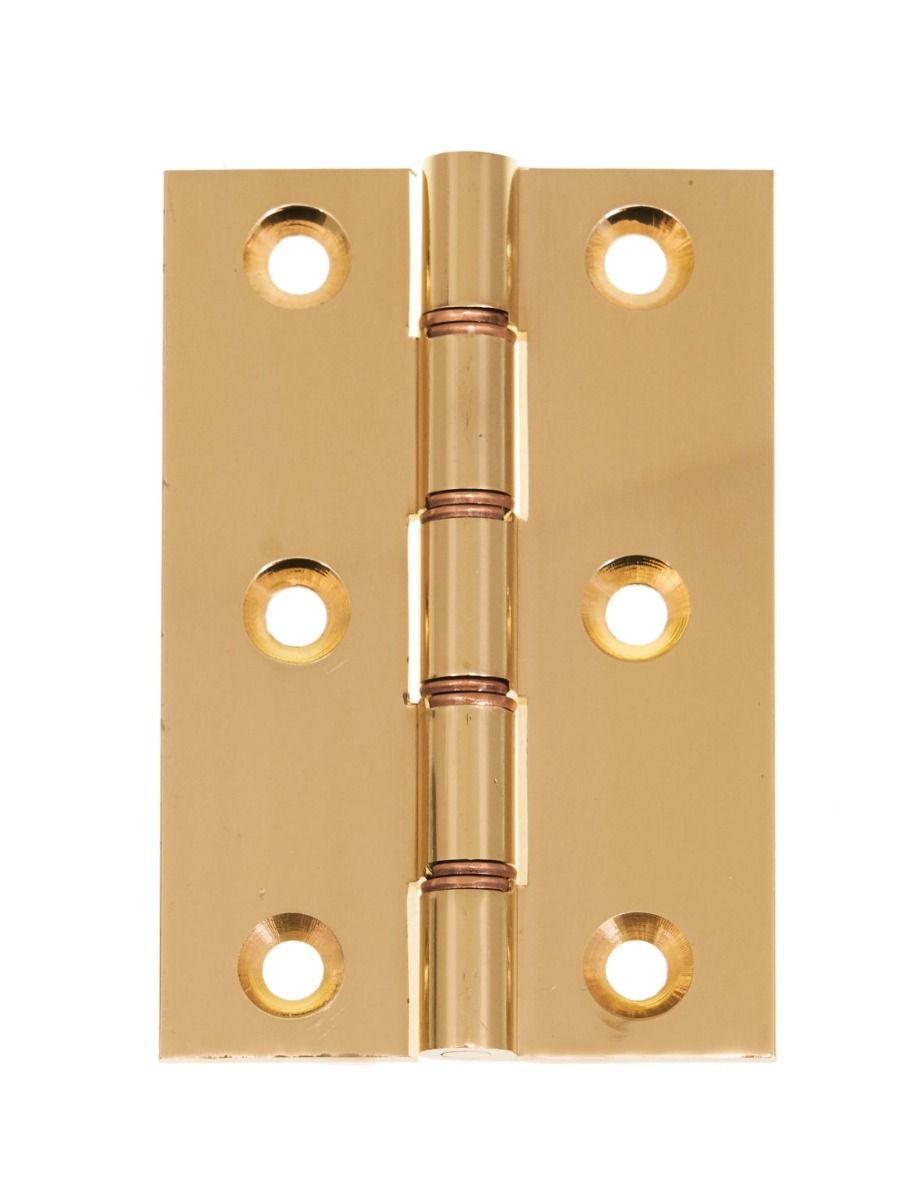 Eclipse Polished Brass 76x51mm (3") DPB Washered Hinges | J14828
