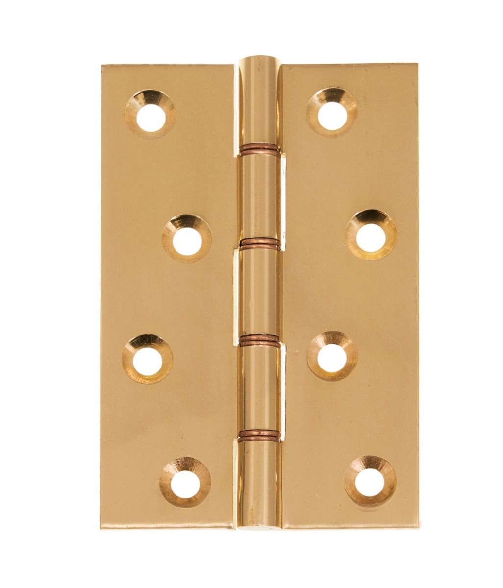 Eclipse Polished Brass 102x67mm (4") DPB Washered Hinges | J14833