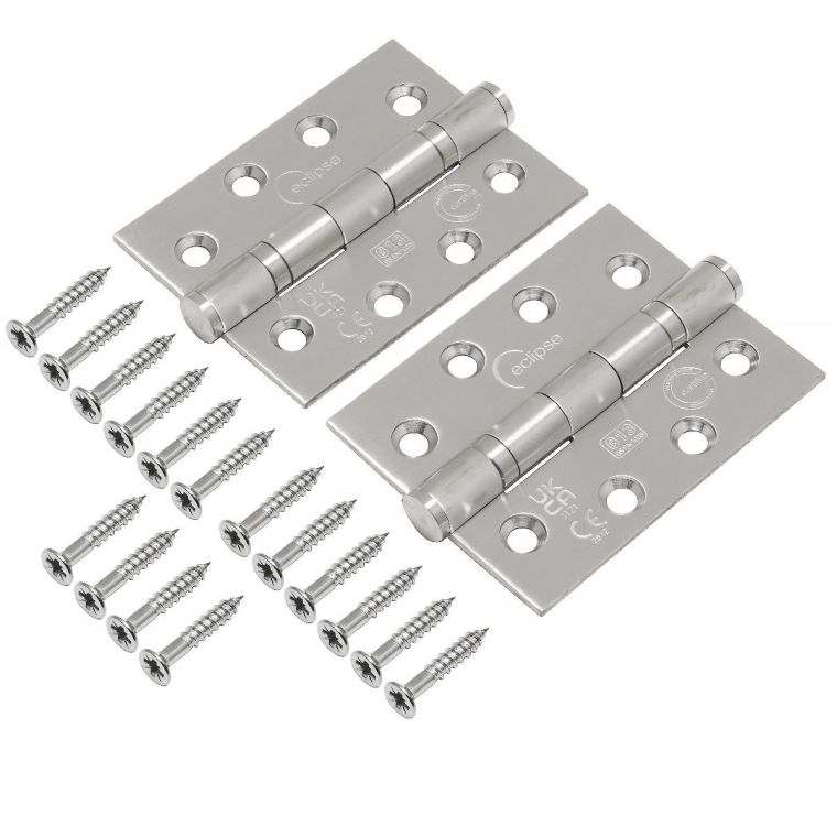 Eclipse Satin Stainless Steel 102mm 4" Grade 13 BB Hinges | 14854