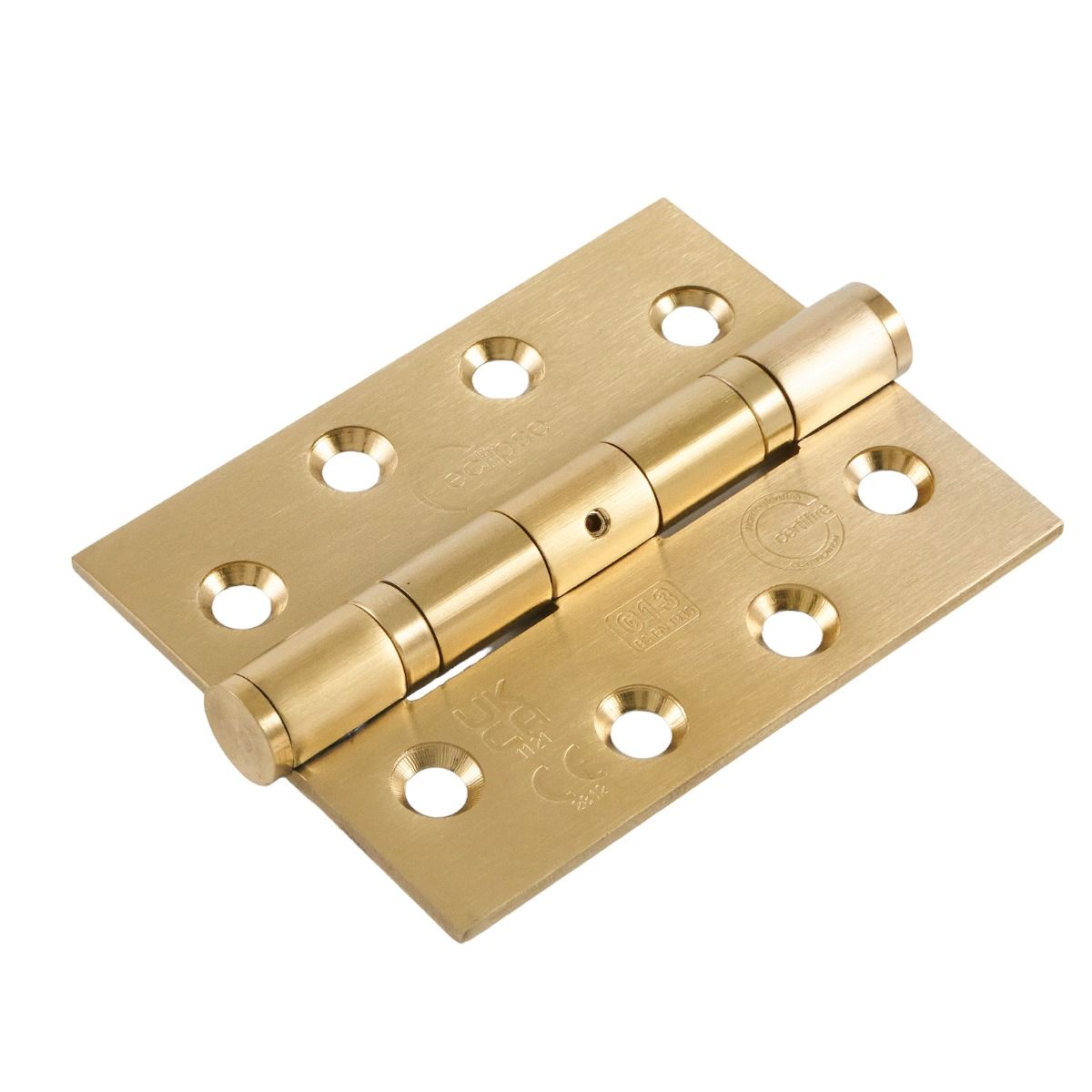 Eclipse Pair Satin Brass 102mm 4" Grade 13 BB Hinges | 14854SBP