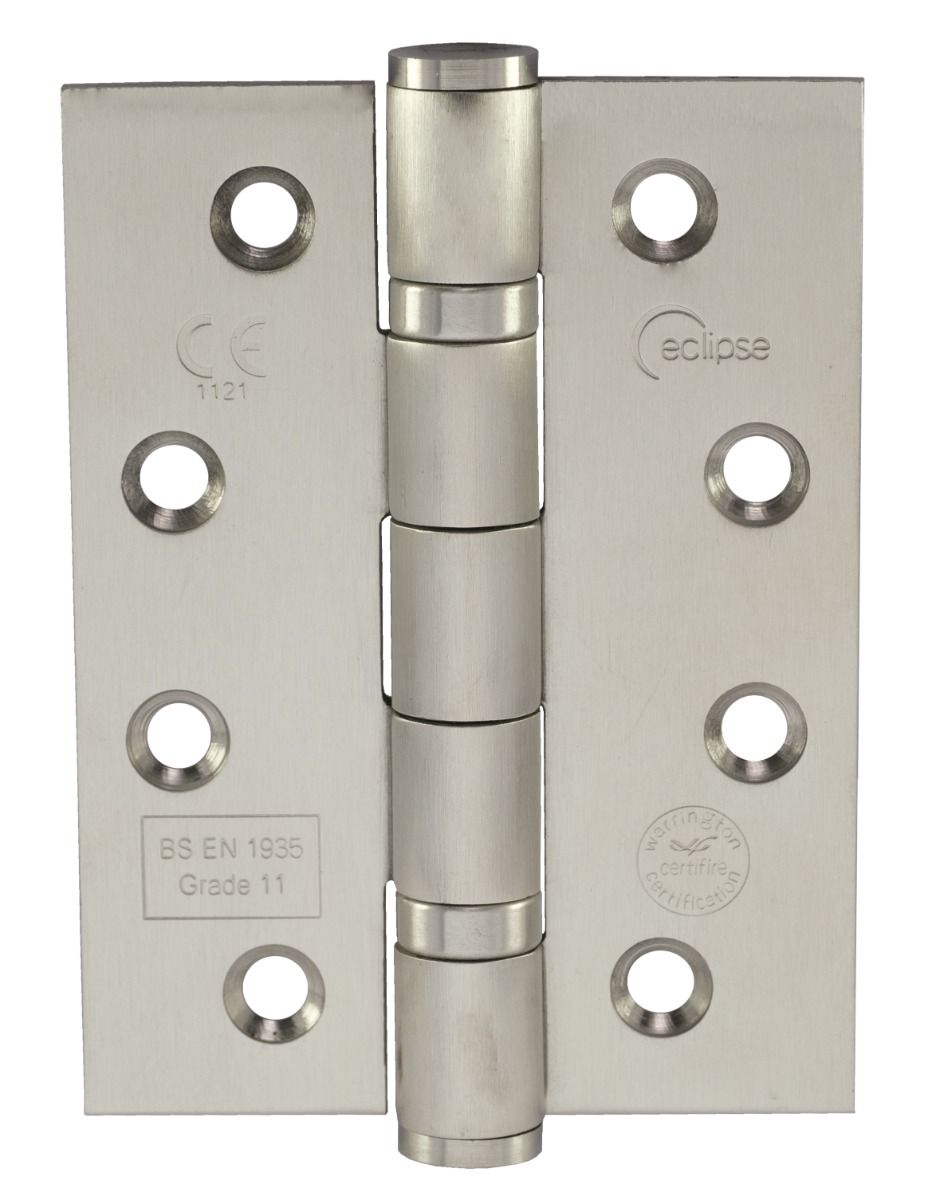 Eclipse Satin Stainless 102mm (4" ) Grade 11 BB Hinges | 14858