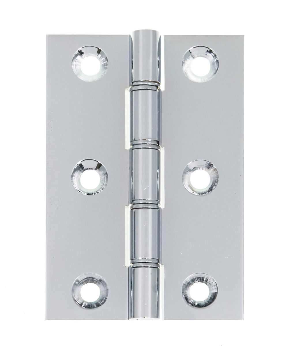 Eclipse Polished Chrome 76x51mm (3") DPB Washered Hinges | J14862