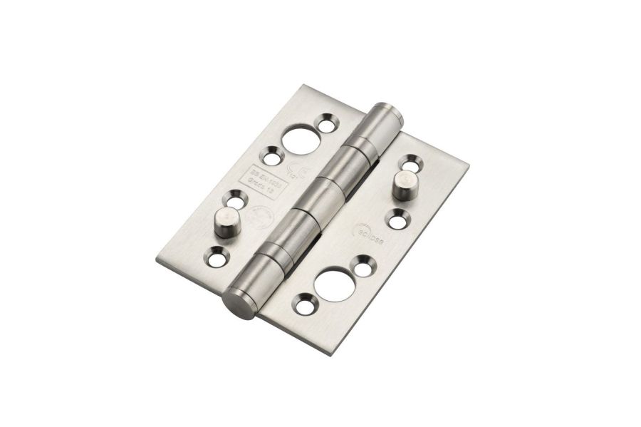 Eclipse Satin Stainless Steel 102mm (4" ) Grade 13 Security Hinges | 14866