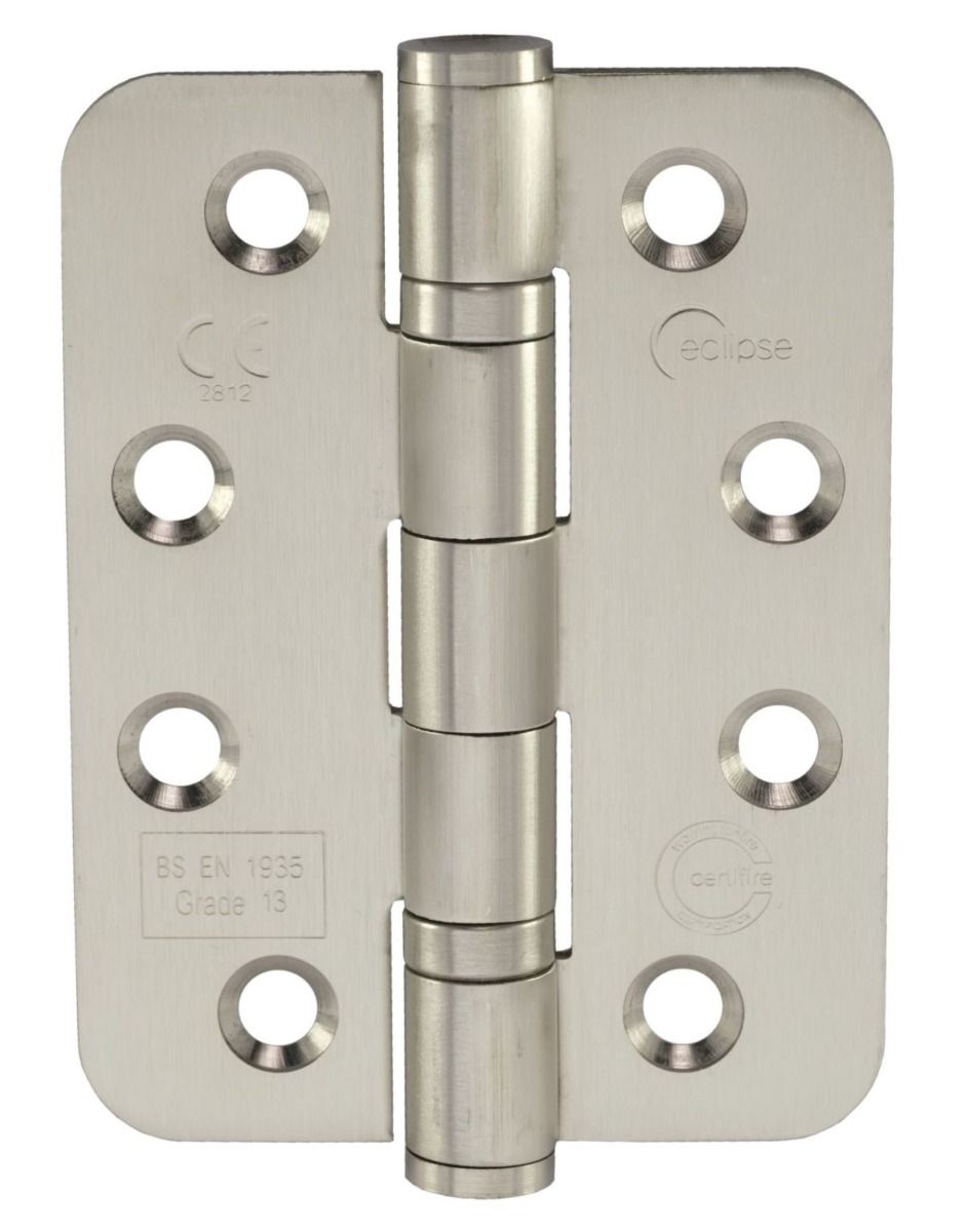 Eclipse Satin Stainless Steel 102mm Grade 13 Radius BB Hinges | 14869
