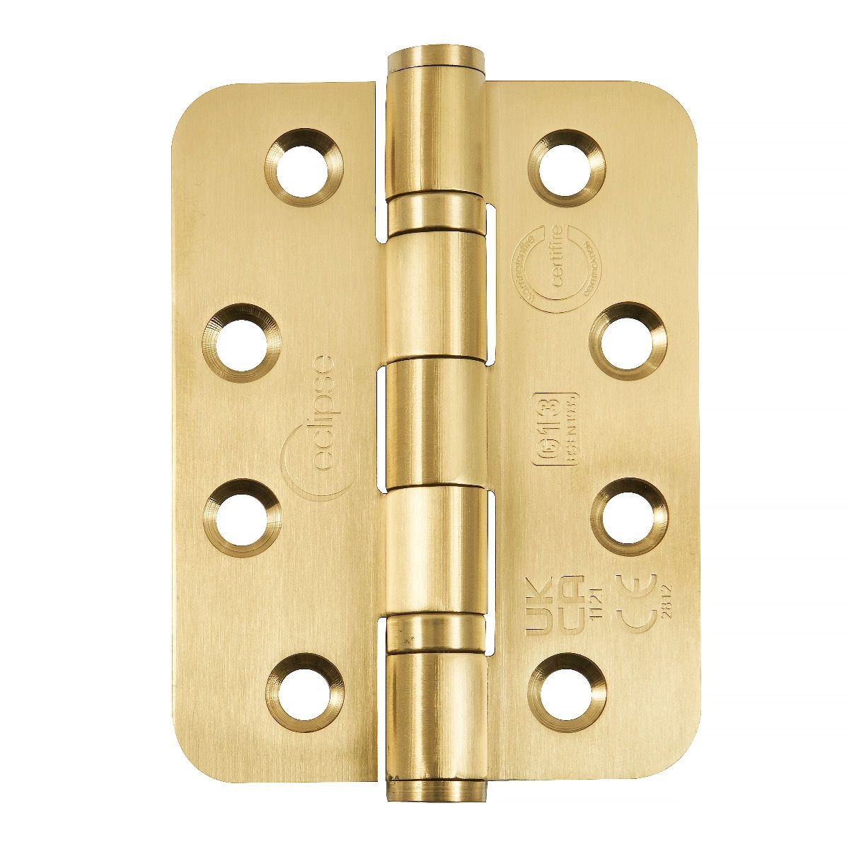 Eclipse Satin Brass 102mm 4" Grade 13 Radius BB Hinges | 14869SBP