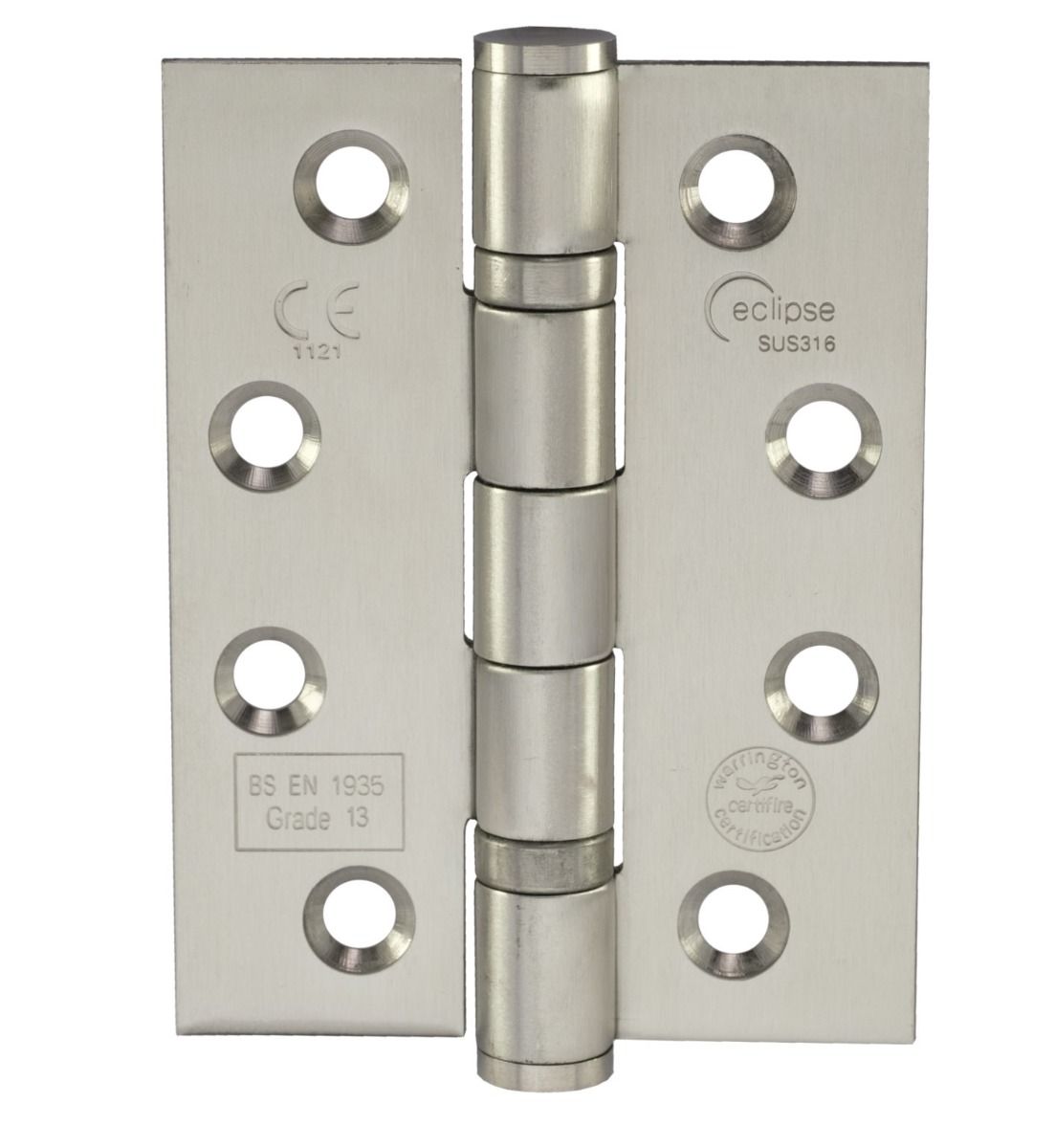 Eclipse Satin Stainless 102mm (4" ) Marine Grade 316 BB Hinges | 14883