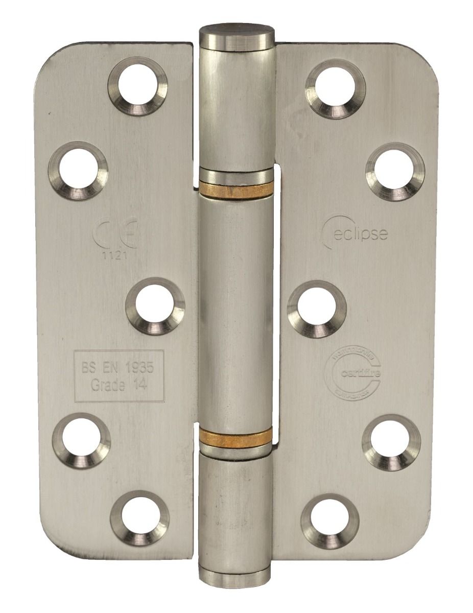 Eclipse Satin Stainless 127mm 5" Grade 14 Thrust Radius BB Hinges | 14931
