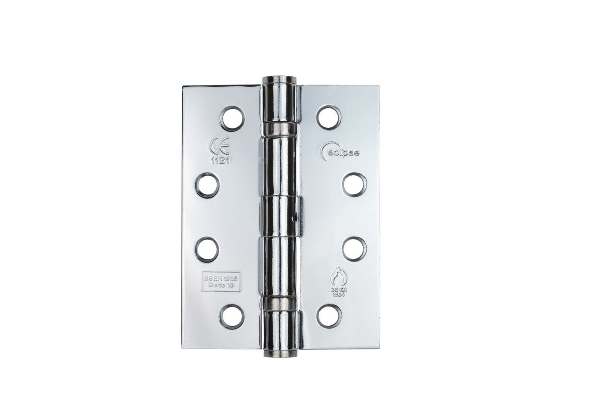 Eclipse Polished Chrome 102mm Grade 13 Steel BB Hinges | 14974