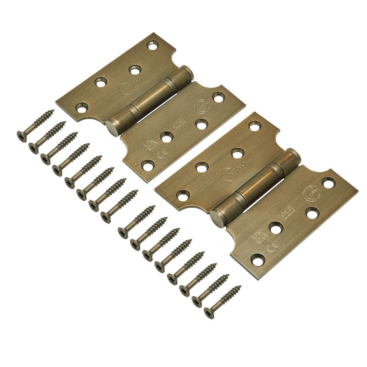 Eclipse 102x51x102mm (4") Antique Brass Parliament Fire Rated Hinge | 14989MAB