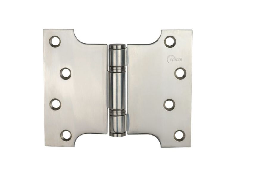 Pair Eclipse 102x76x127mm (4") Polished Stainless Parliament Hinge | 14993