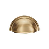 Satin Brass 76mm Victorian Cup Pull | C47SB