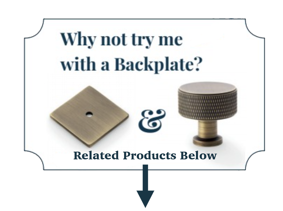 Antique Brass 35mm Lines Cupboard Knob | FTD713AB