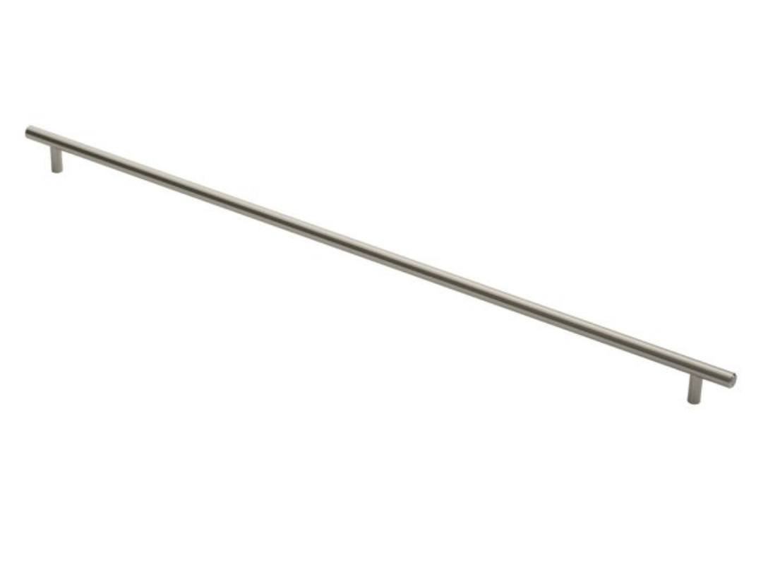 Satin Nickel Steel T Bar Cabinet Handle 608mm c/c | FTD445MSN