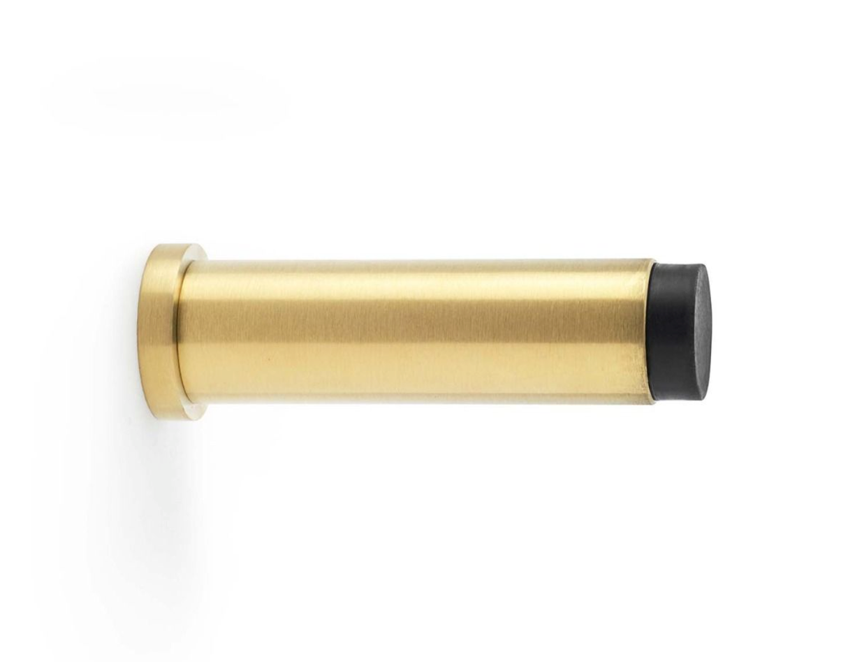 Satin Brass PVD 75mm Projection Door Stop | AW601-75-SBPVD