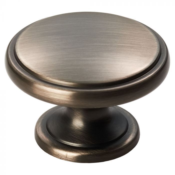 Gun Metal 38mm Oxford Cupboard Knob | FTD524GM