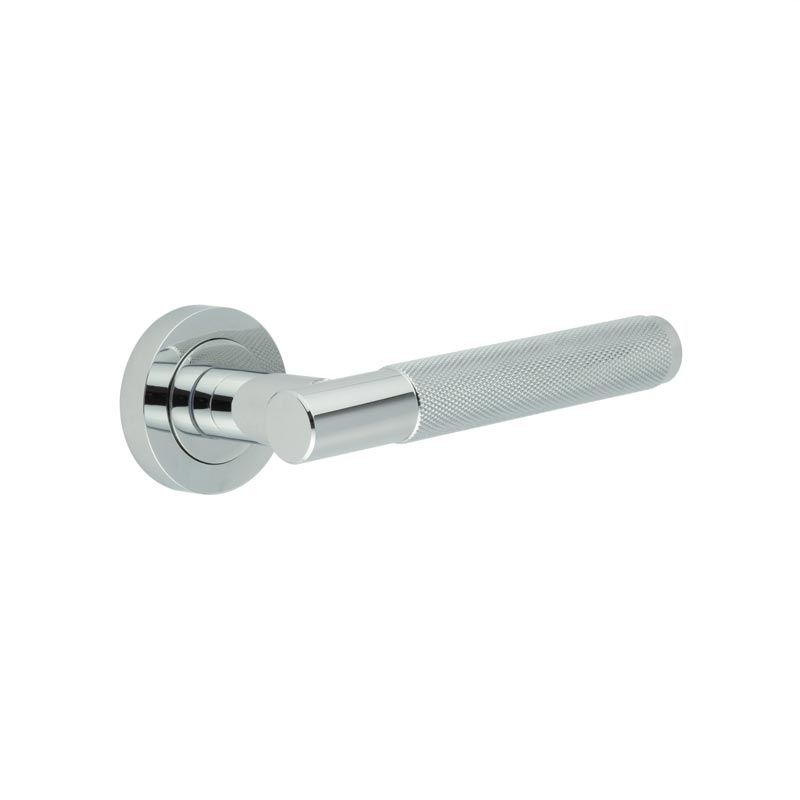 Sets Polished Chrome Knurled Lever handles | JV850PC