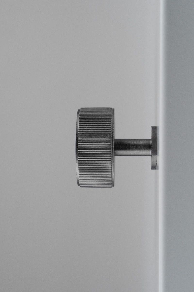 Anthracite 35mm Lines Cupboard Knob | FTD713ANT