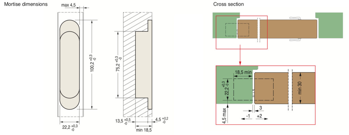 Ceam Bronze 100mm 3D Concealed Hinge 1129 | CI001129BRO00