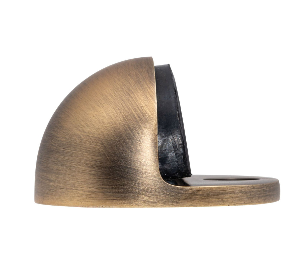 Antique Brass Oval Floor Mounted Door Stop | AA20AB