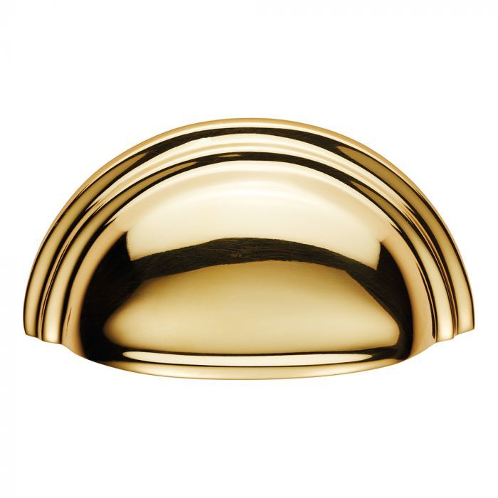 Polished Brass 76mm Victorian Cup Pull | C47PB