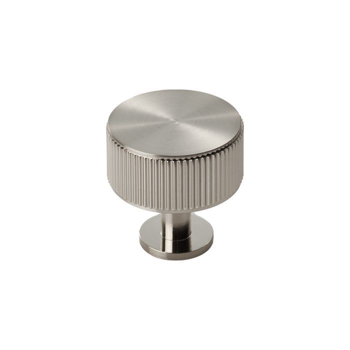 Satin Nickel 35mm Lines Cupboard Knob | FTD713SN