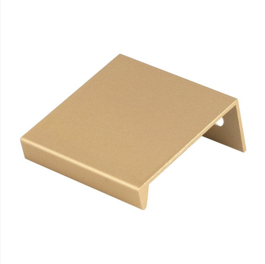 Satin Brass 40mm Squared Edge Pull | FTD302ASB