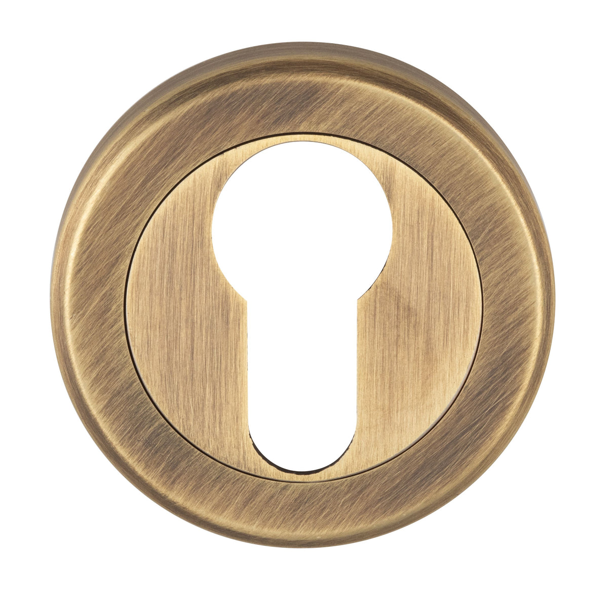 Serozetta Antique Brass 51mm Euro Profile Round Cylinder Escutcheon | SZM001AB