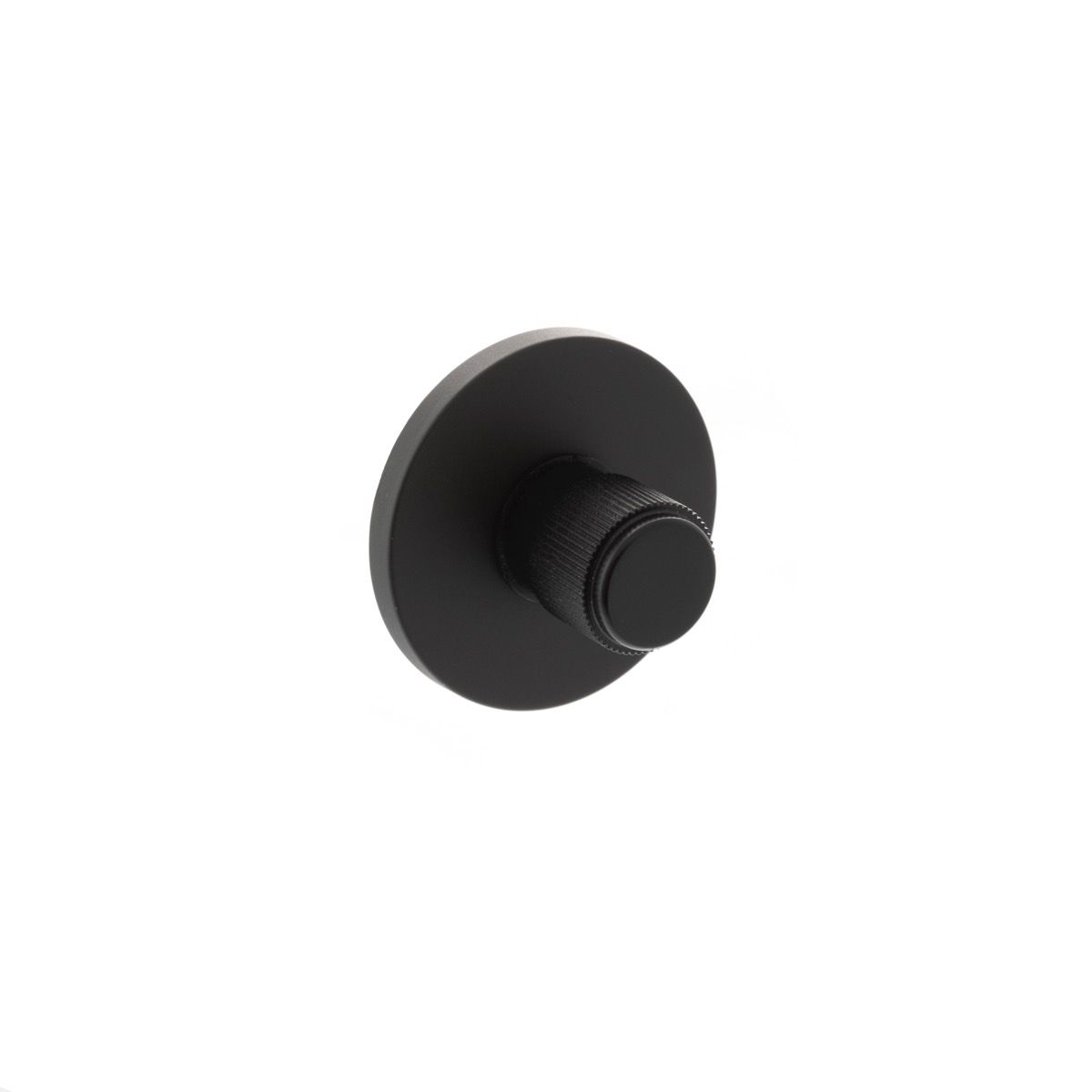 Millhouse Matt Black Linear WC Turn & Release on 5mm rose | MHSRLWCMB
