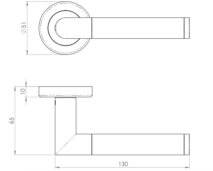 Set Polished Chrome & Satin Nickel Serozzetta Trend Lever on rose | SZM160CPSN
