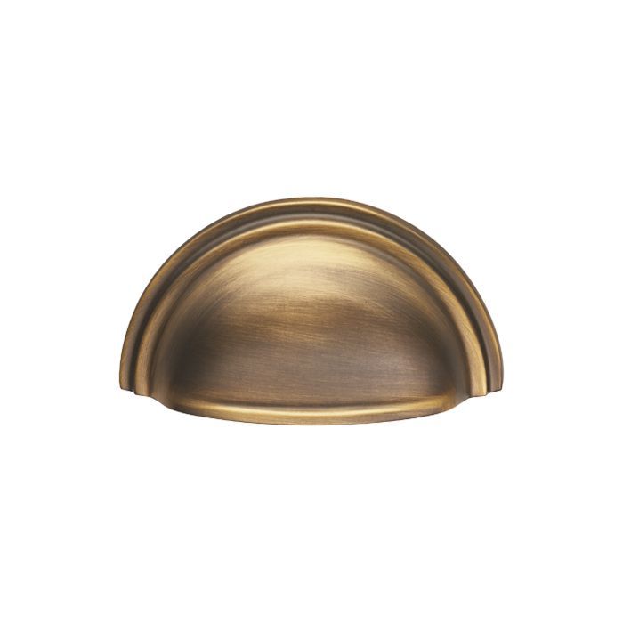 Antique Brass 76mm Victorian Cup Pull | C47AB
