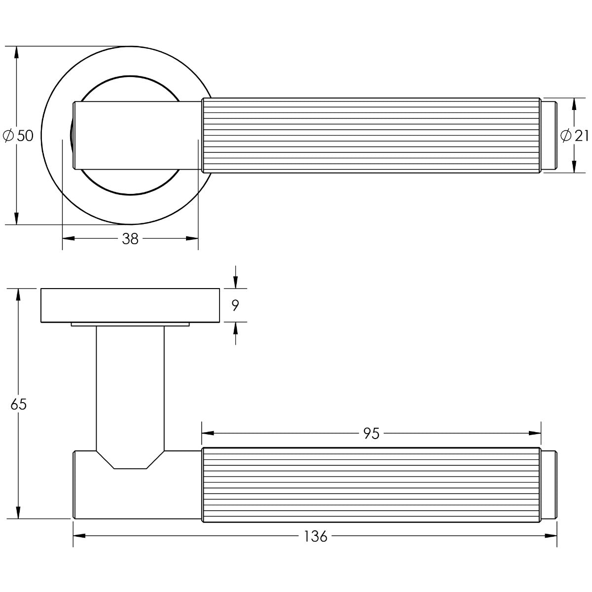Sets Satin Brass Venice Lever Handle on rose | JV852SB
