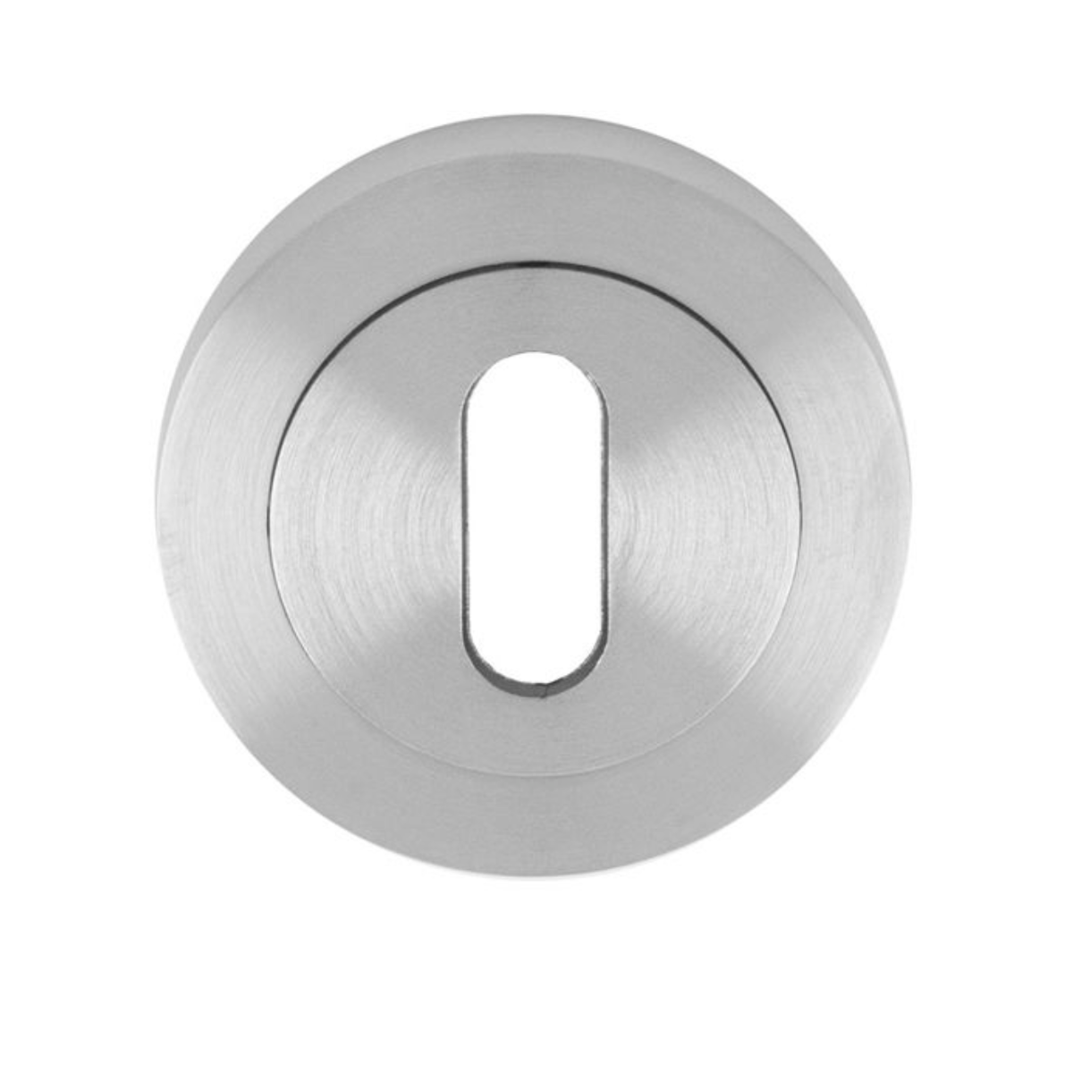 Carlisle Brass Satin Chrome Standard Keyhole Escutcheon | EUL002SC