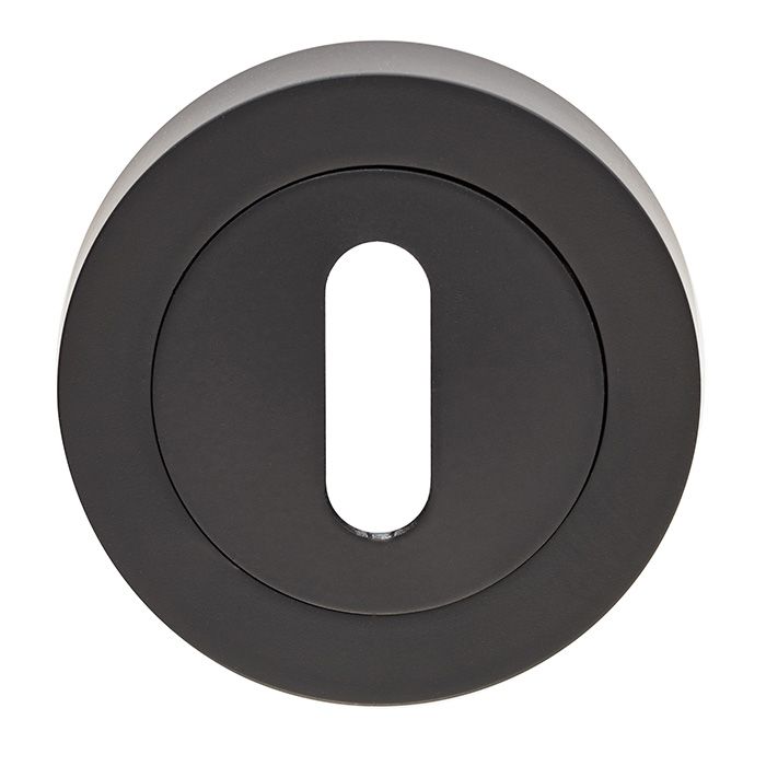 Matt Black 51mm Standard Profile Round Key Escutcheon | GK4003MB