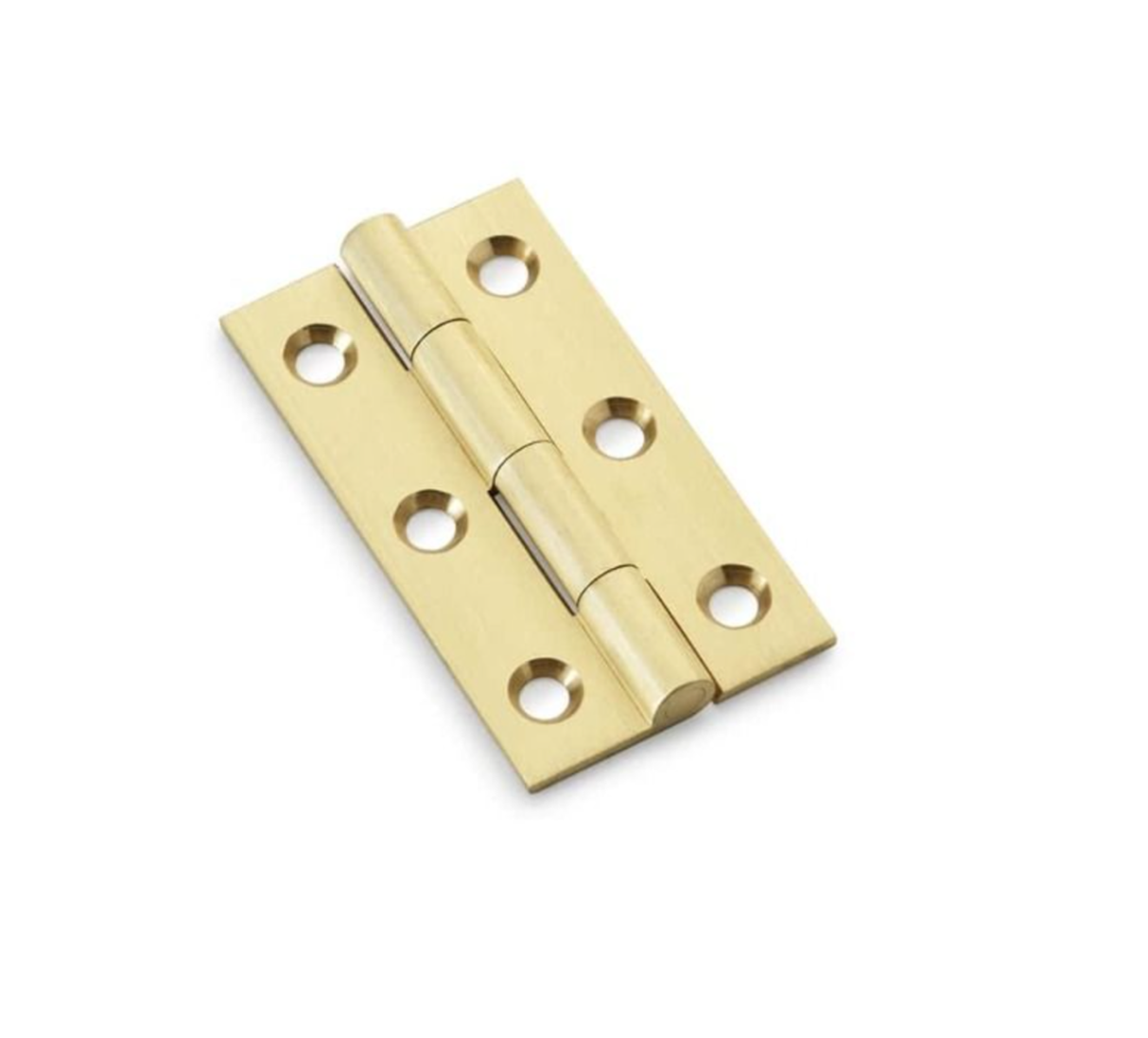 Pair Satin Brass 50mm Cabinet Butt Hinge | AW050-CH-SB