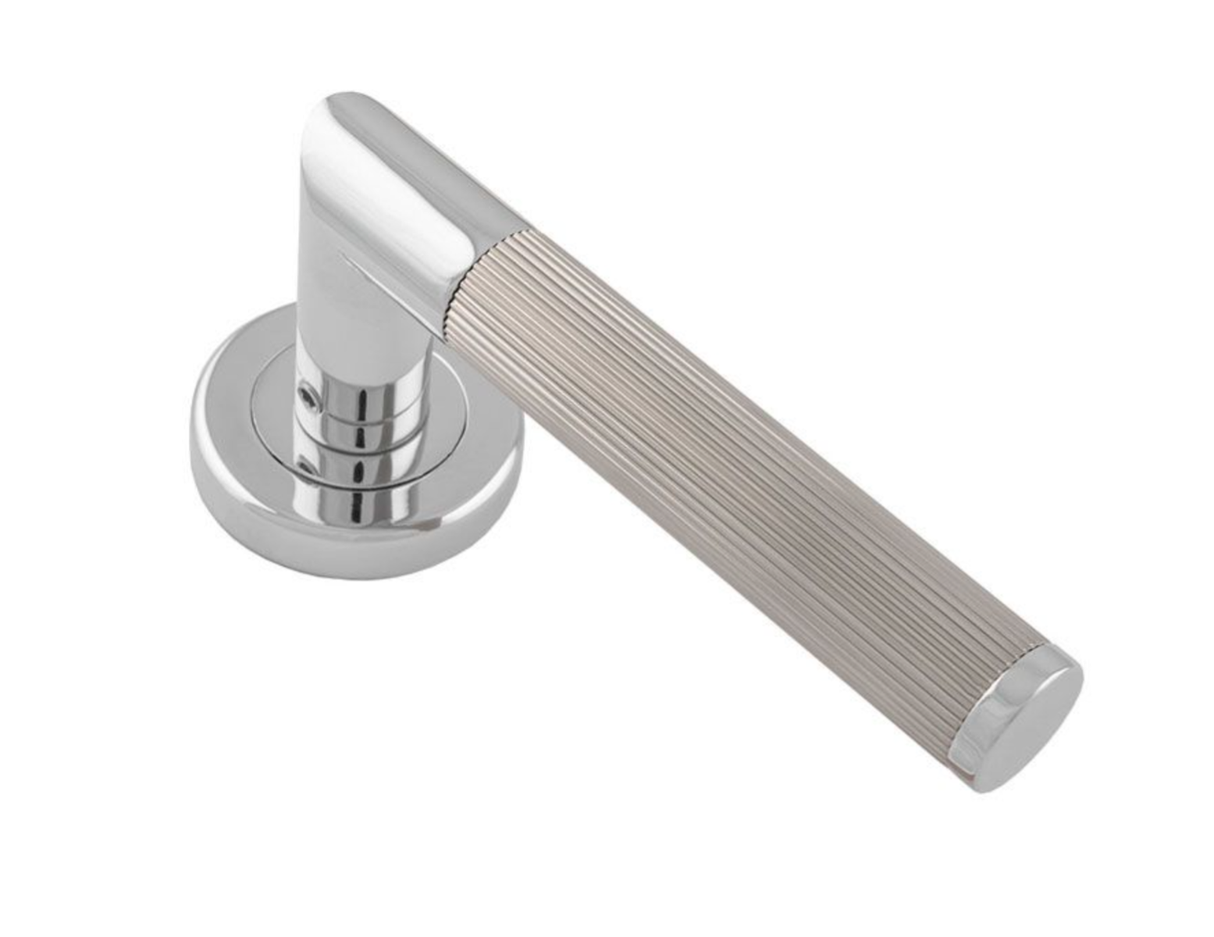 Set Polished Chrome and Satin Nickel Trend Lines Lever | SZM170CPSN